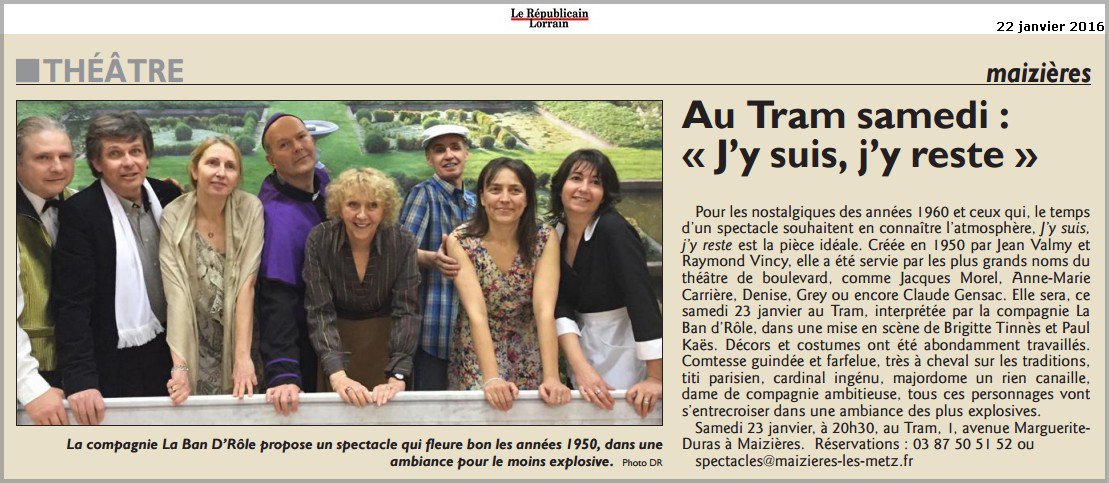 LABANDROLE's tweet image. Samedi 23 au TRAM - Maizières-lès-Metz une comédie légendaire avec la Compagnie @LABANDROLE