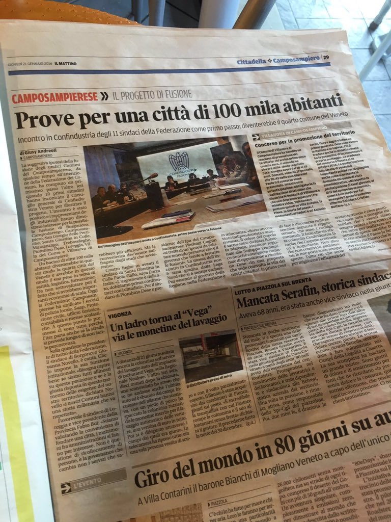camposampierese's tweet photo. #Camposampierese Un'area studiata e presa ad esempio: si è sempre distinta per aver raggiunto obiettivi ambiziosi. https://t.co/Ys60oq4aN6