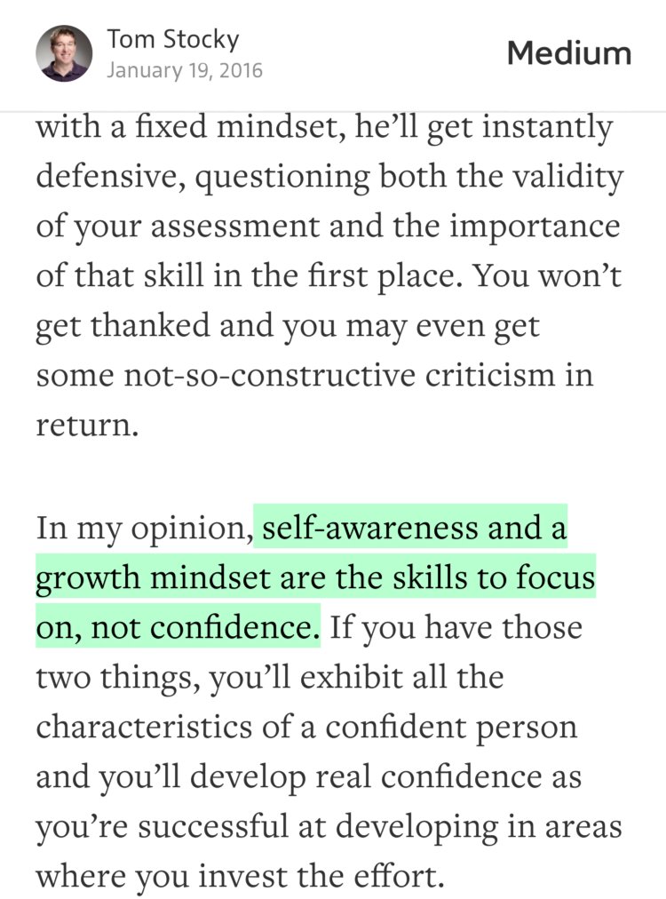 “ self-awareness and a growth mindset are the skills to focus on, not…” — <a href="/tstocky/">Tom Stocky</a> medium.com/@tstocky/thoug…