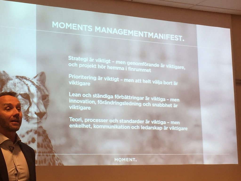 gaialeadership's tweet photo. Spännande inspel om #projektledning #ledarskap och #snabbhet av Erik Sjöberg från @MomentProjekt https://t.co/vquLxveu2I