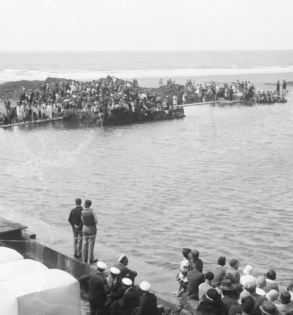 One from the Thorn Photography archives, the opening of Bude Seapool 1930 <a href="/BudeSeaPool/">Bude Sea Pool</a> #budeseapool #thornphotos