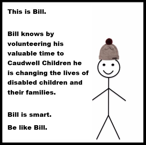 Happy Friday #PurplePeople we couldn't help but jump on the #BeLikeBill bandwagon:caudwellchildren.com/volunteer #volunteer