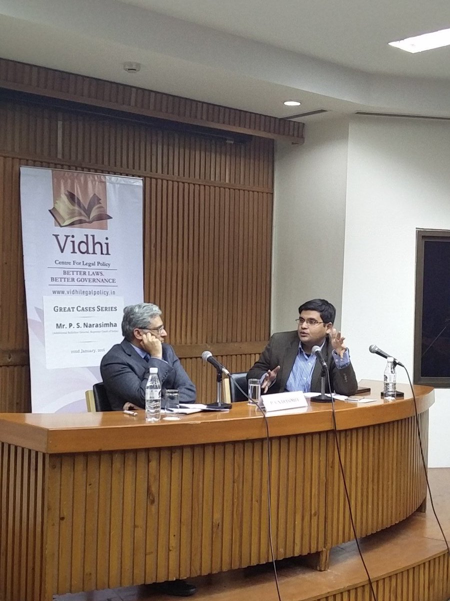 Vidhi_India's tweet photo. Audience interaction and discussion with Mr Narsimha on the #GreatCases talk on the #ItalianMarines case. https://t.co/NhLe4OMnlx