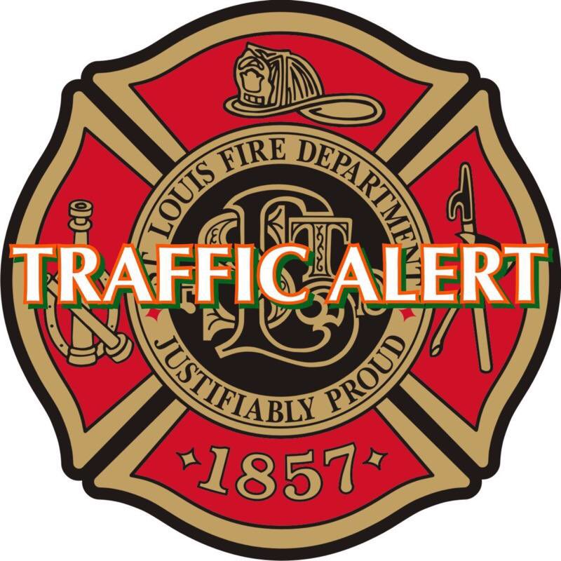 STLFireDept's tweet photo. *ALERT* 64/40WB is SHUT DOWN at Kingshighway for a fatal crash involving a pedestrian on 64 at Hampton. #TrafficSTL https://t.co/4AWVXavhnk
