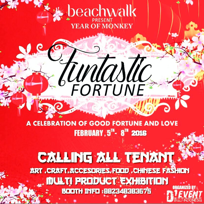Calling all tenant , Funtastic Fortune | 5 - 8 feb , info : theevent81@gmail.com
