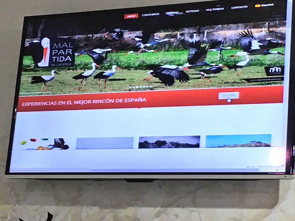 VGdelMoral's tweet photo. Experiencias en el mejor rincón de #España, página web q el Ayto d Malpartida presenta en #Fitur2016 @AlfredoMalpar https://t.co/f0peeVWery