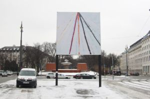 Ab heute auf der Kunst-Insel am #Lenbachplatz: "snowy" von Stefanie Ullmann ►muenchen.de/rathaus/Stadtv… #München #Kunst