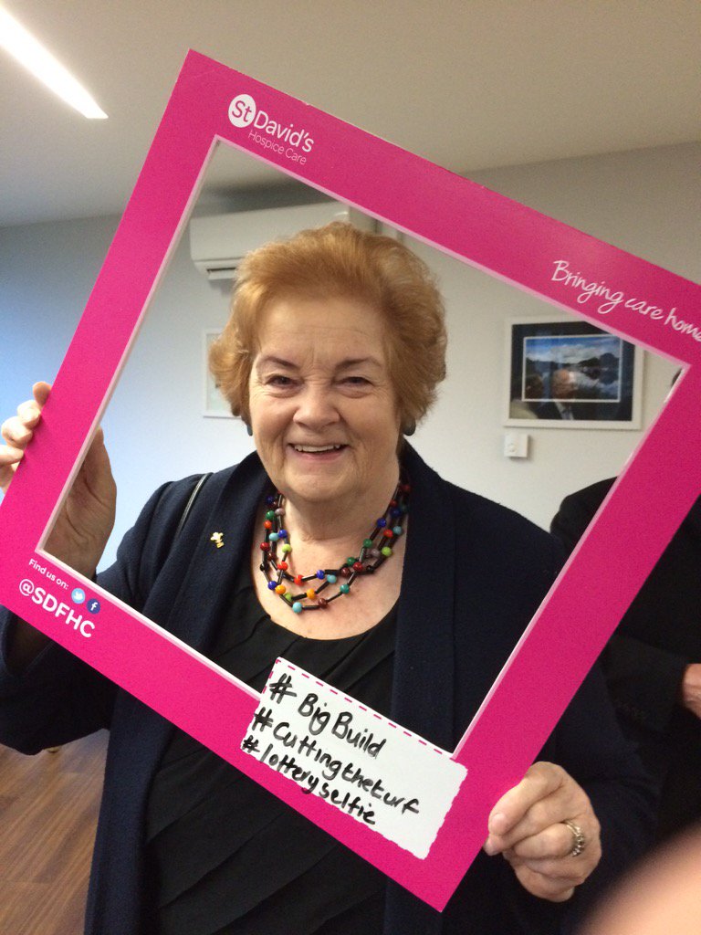 <a href="/RosemaryButler/">Rosemary Butler</a> #lotteryselfie #bigbuild #cuttingtheturf <a href="/BigLotteryWales/">Big Lottery Fund Wales</a>