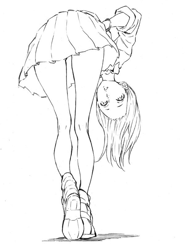 久しぶりに仕事じゃない絵を描けた・・・線画だけど・・・楽しい・・・ 