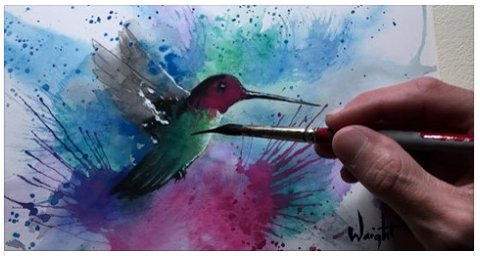 wrightzen's tweet photo. Paint a Watercolor Hummingbird Course https://t.co/rwACbnh0O9 https://t.co/oYVLi0wSGm