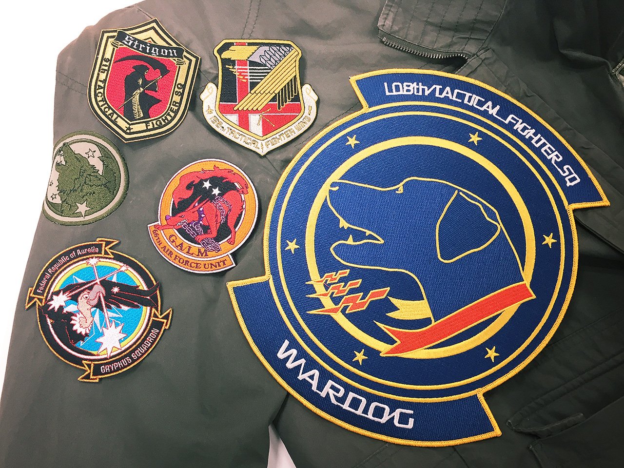 希少 エースコンバット 公式着脱式刺繍 ワッペン 3種セット 希少 エースコンバット 公式着脱式刺繍 ワッペン 3種セット