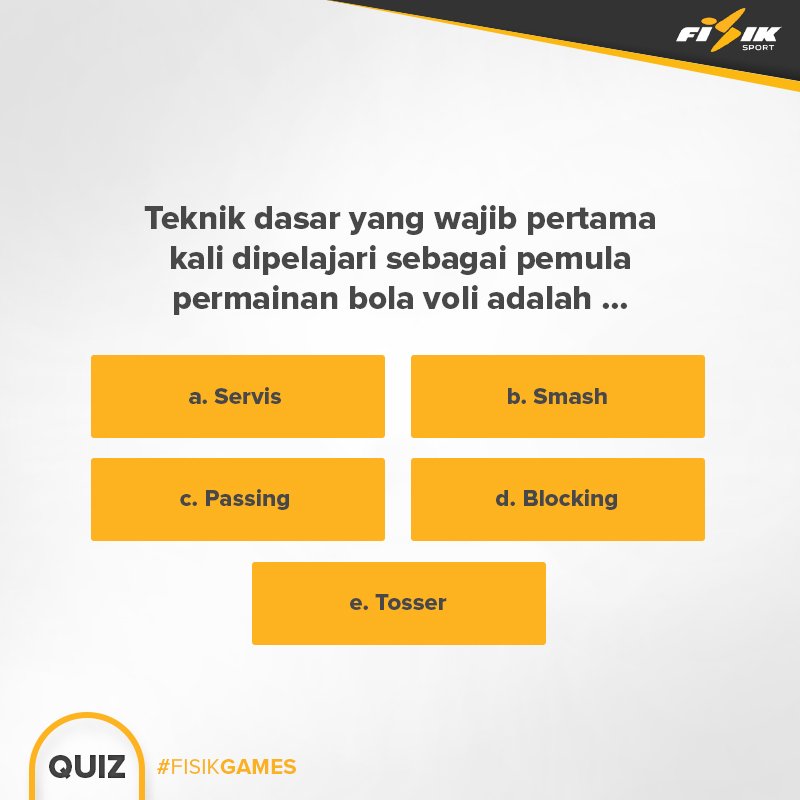 Fisik Sport On Twitter Teknik Dasar Yang Wajib Pertama Kali Dipelajari Sebagai Pemula Permainan Bola Voli Apa Ya Teman Fisik Fisikgames Https T Co N9bc4phh1d