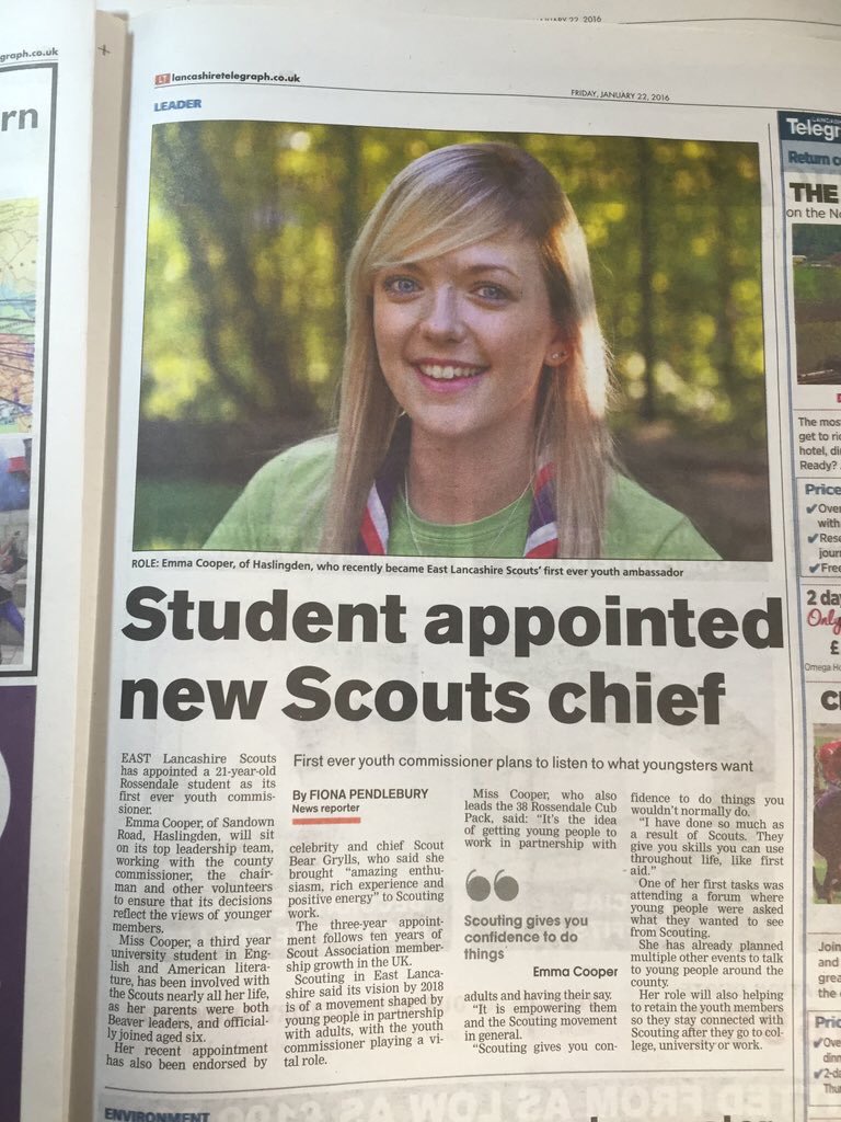 Great article in today's <a href="/lancstelegraph/">Lancashire Telegraph</a> by @FionaPenLT about @EastLancsYC! Check it out! #YouthShaped