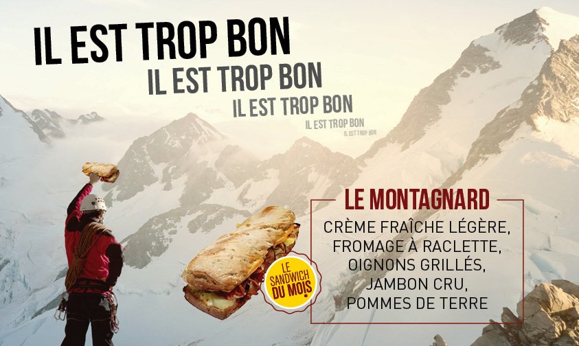 PizzaPasCher's tweet photo. Dégustez le sandwich Montagnard : attention, édition limitée ! https://t.co/NfVWFmj0Zp #toulouse #pizza https://t.co/GR7m1yaOEK