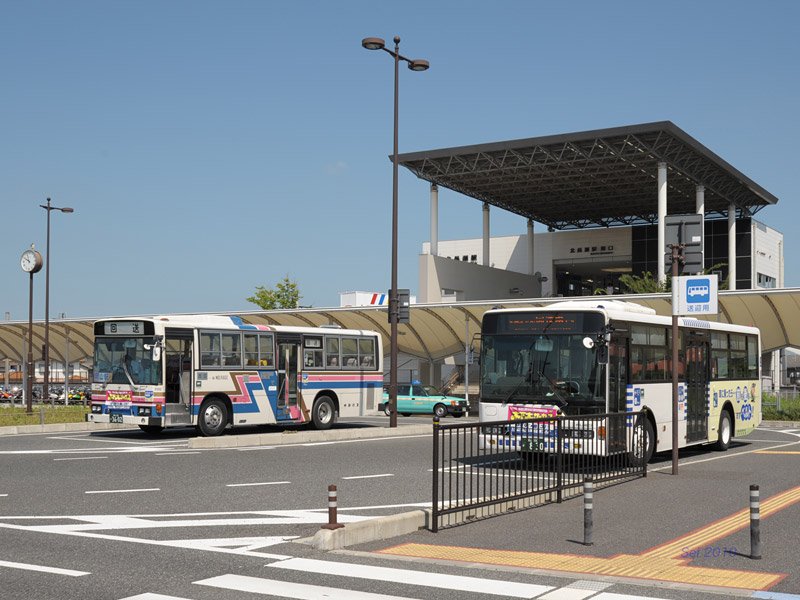 Sei 中鉄バス中庄線の記録から 北長瀬駅に停まる中鉄バス まだ市民病院も立体駐輪場も無かった頃 T Co Yuwrolukzj