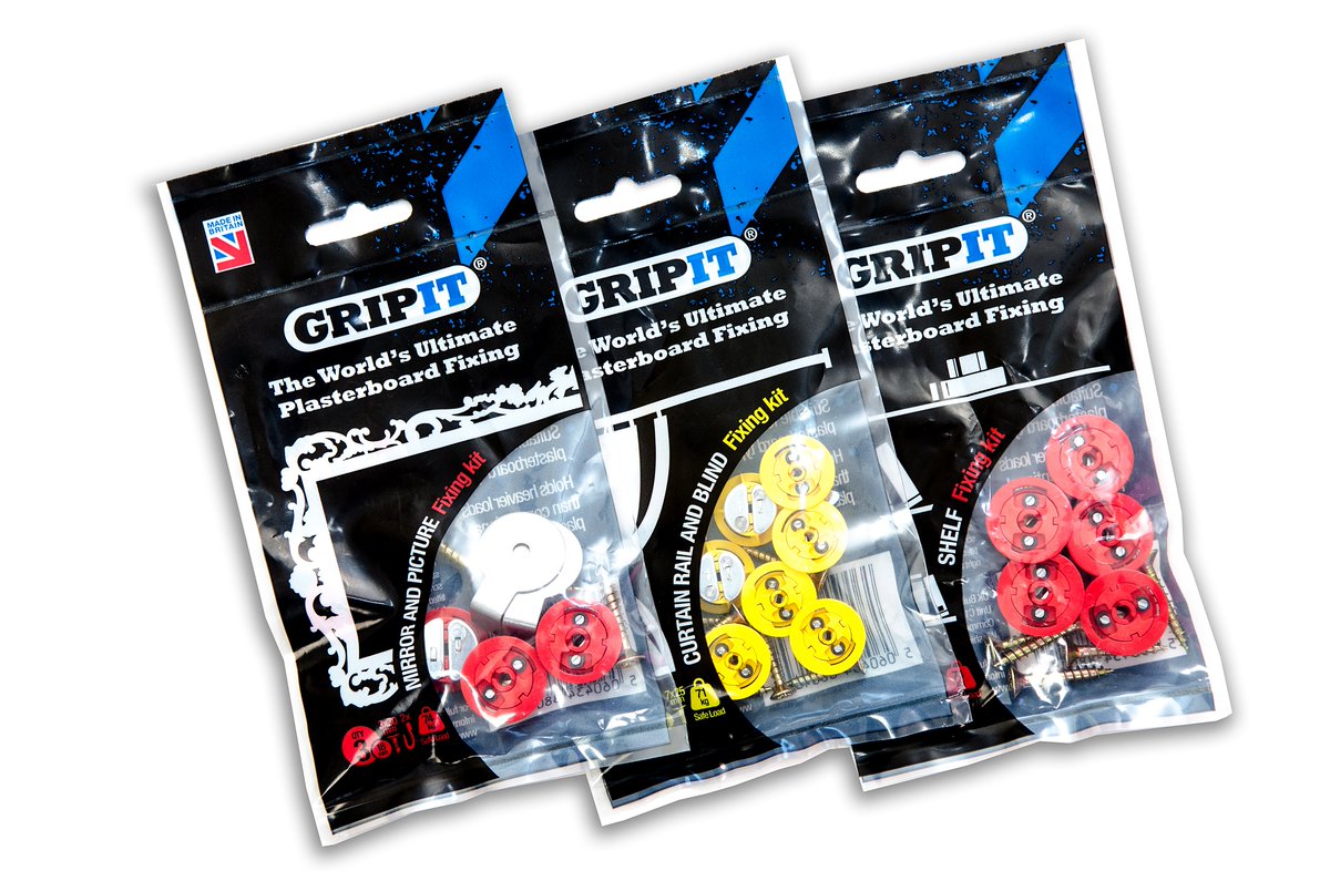 GripItFixings's tweet image. Some of @gripitfixings new range- mirror and curtain kits. Gets the job done!
#theredone #theyellowone