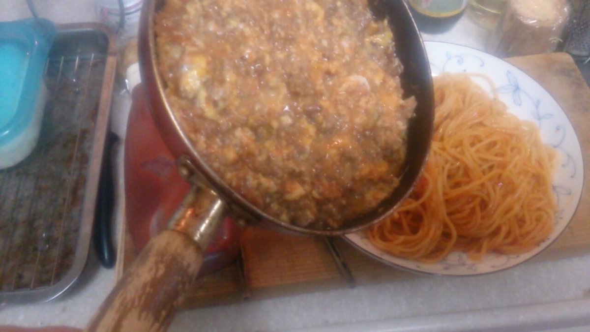 アニメご飯 ガルパンで出たアンツィオ名物鉄板ナポリタンを作ってみた Togetter