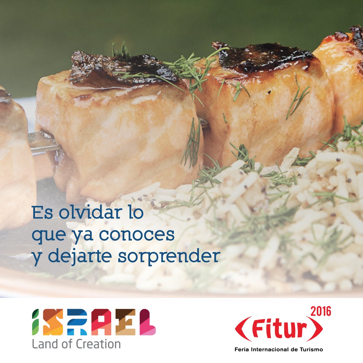 DescubreIsrael's tweet photo. ¡Déjate sorprender por la gastronomía de #Israel! ✅ #IsraelEnFitur16 https://t.co/GzfWlUyQPw