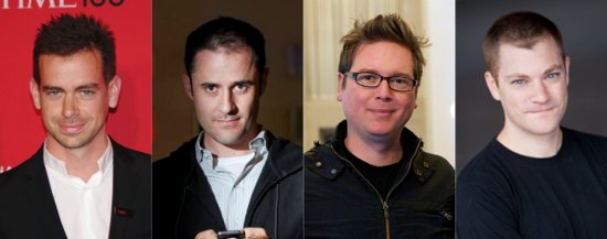 SanaAkhtarButt's tweet photo. Founders of twitter. Jack Dorsey, Evan Williams, Noah Glass and Biz Stone #WorkingOnAProject #1stPresentaion #Uni https://t.co/wQpS0AL2ji