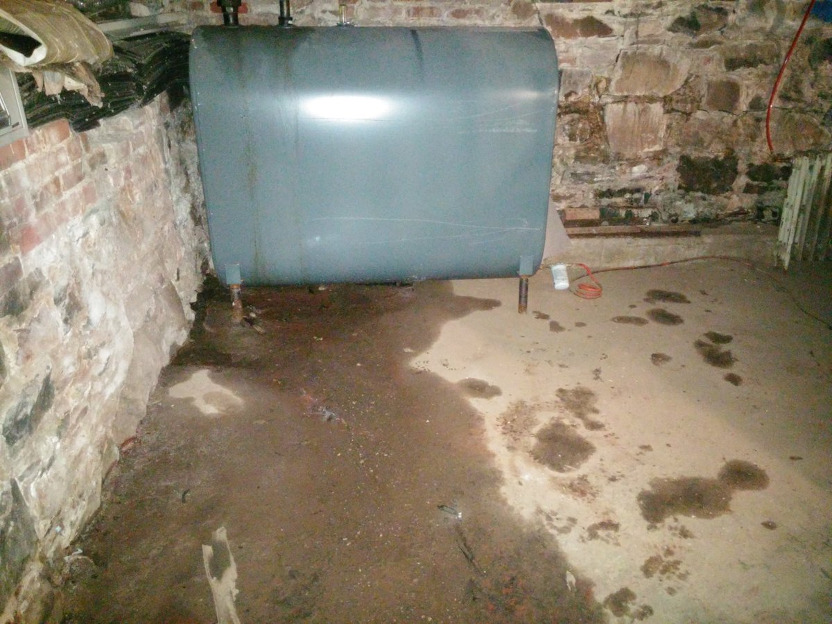 BasementAdvocat's tweet photo. Not fun seeing this, even on a cold day in #Halifax #wetbasements can occur. #Waterproofing w @TeamRidgeback is how https://t.co/avBXYNRY6l