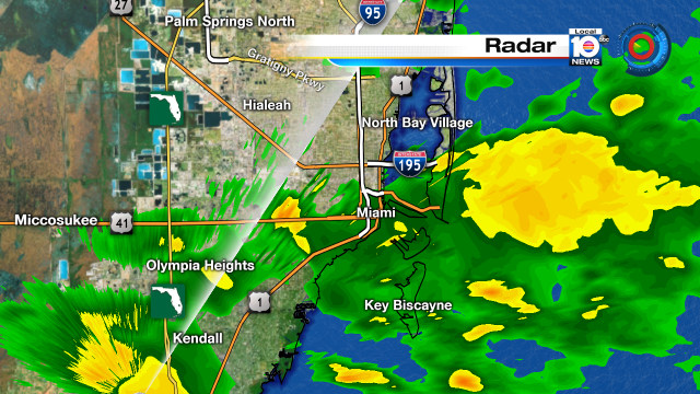 First round of rain soaking parts of SFLO, watch local 10 for more. https://t.co/2KFQkuJxCS