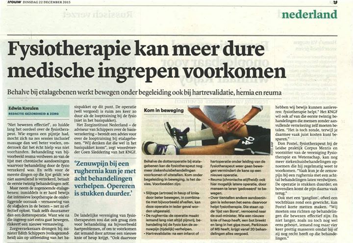 Inmiddels is er hard bewijs dat intensieve looptherapie de onderliggende oorzaak bij etalagebenen effectief oplost!