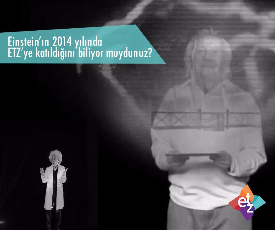 EdTechSummit's tweet photo. Dünyanın en ünlü fizikçisi A.Einstein, YTÜ'de gerçekleşen #etz14'te hologram teknolojisi ile davetlilerle buluştu. https://t.co/g97WUjaafg