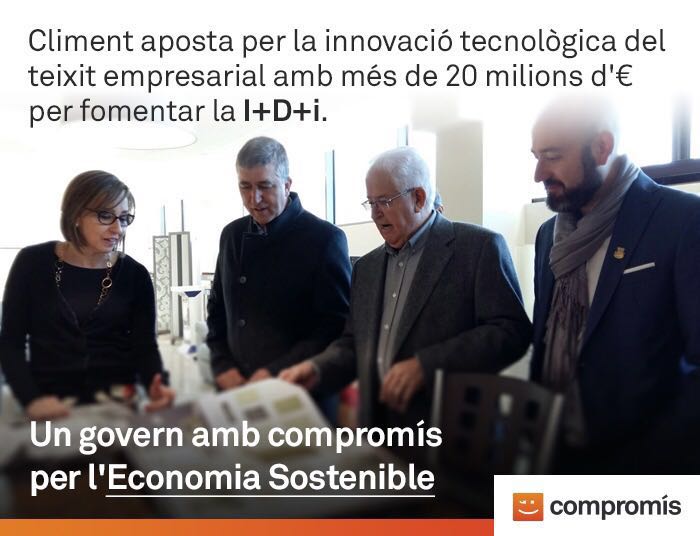 .@Rafa_Climentg aposta per la innovació tecnològica al teixit empresarial i anuncia més de 20M € per fomentar I+D+i