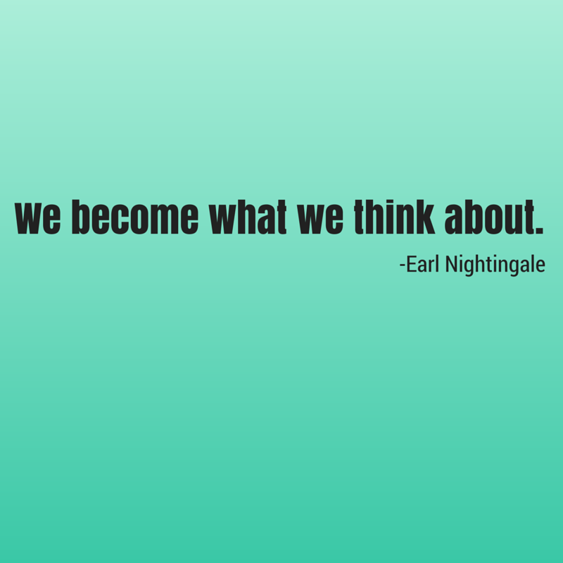 Succesfactor's tweet image. "We become what we think about." #quoteoftheday #success