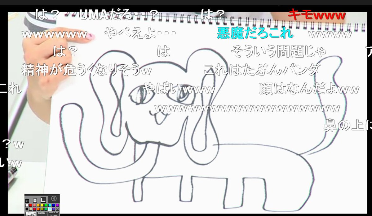 ペポ Sur Twitter Aqoursニコ生で りきゃこ画伯の描いたゾウさん これは T Co Tm5irt5o4j