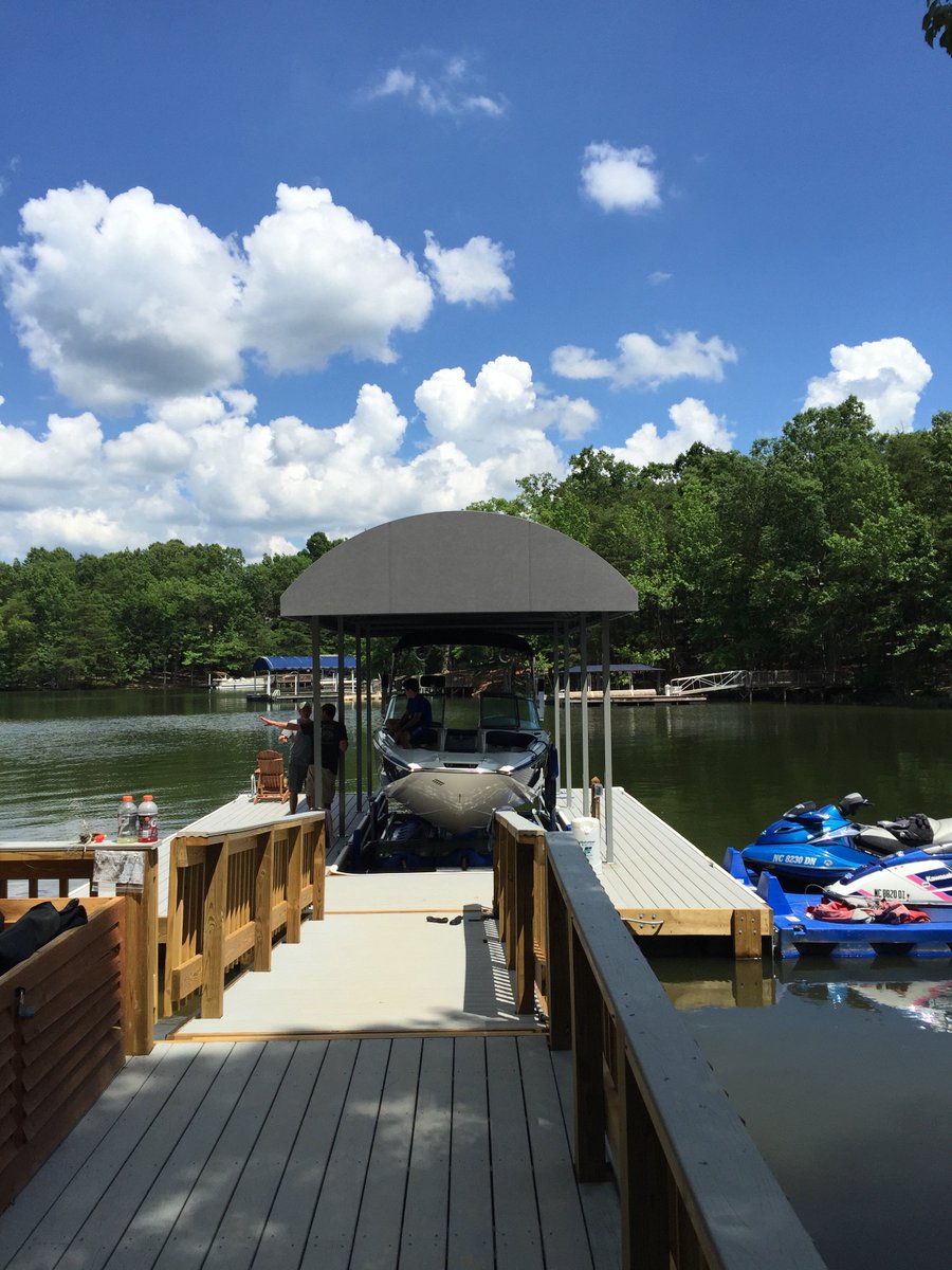 Alpha_Canvas's tweet photo. Wouldn't you rather be here today? By the way, we do boat lift #canopies too! Ready for lake season? #alphacanvas https://t.co/zwwlHgQ0jB