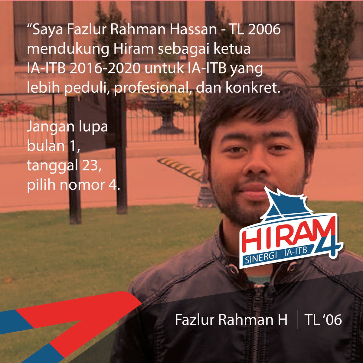 HiramsyahST's tweet photo. Beberapa rekan alumni ITB muda yg juga ber-#Sinergi4Solusi. Terima kasih, @FazlurNu Fachmy @ibra_mes @farisnurfauzi https://t.co/AFYN0QjQ2S