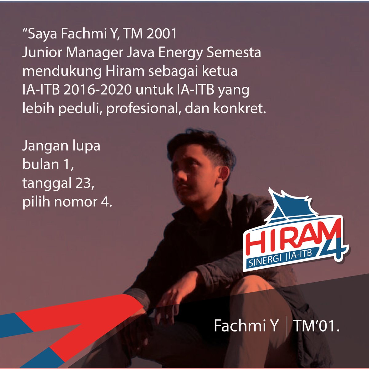 HiramsyahST's tweet photo. Beberapa rekan alumni ITB muda yg juga ber-#Sinergi4Solusi. Terima kasih, @FazlurNu Fachmy @ibra_mes @farisnurfauzi https://t.co/AFYN0QjQ2S