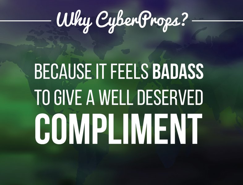 CyberProps's tweet image. The benefits of giving props are endless: more positive emotions, more compassion, and even stronger immune systems.