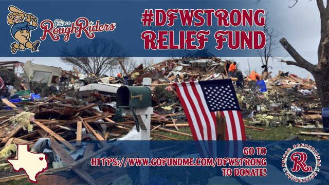 RidersBaseball's tweet photo. Lots of cool items to bid on at https://t.co/1YkJsgJm5s from #RRFoundation. ALL proceeds go to #DFWTornado victims! https://t.co/jgUXVnP5az
