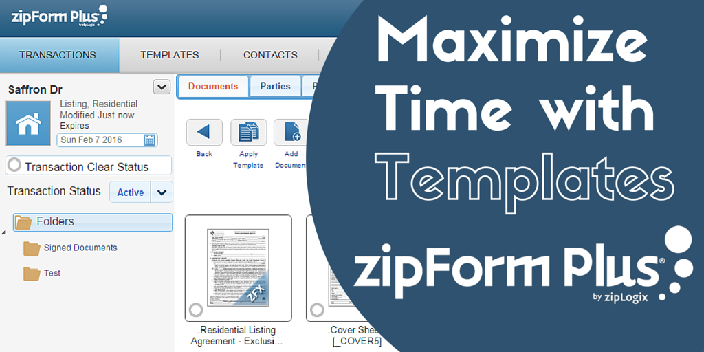zipLogix's tweet image. Save yourself some work in #zipForm Plus with templates youtu.be/gCM989yuX1M #RealEstate