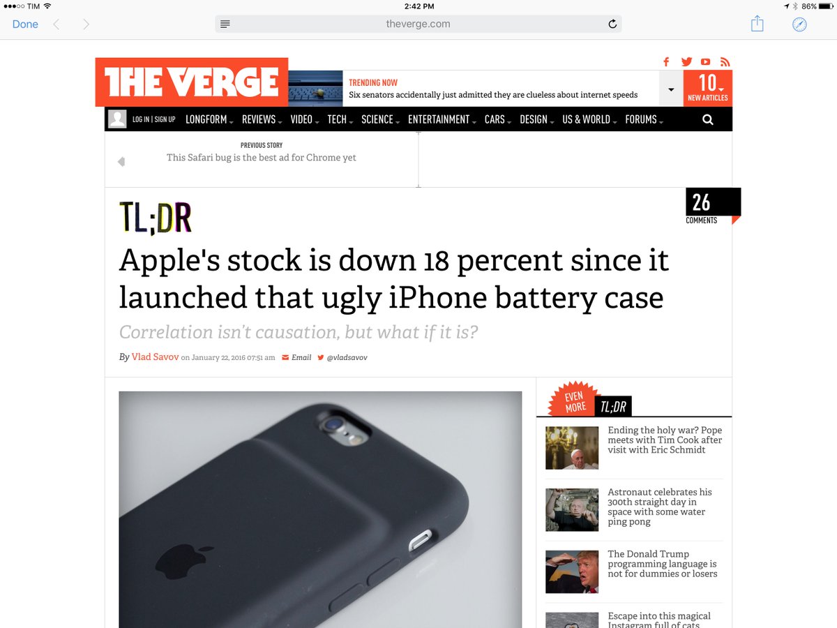 viticci's tweet photo. Alternative Verge take: AAPL is up since Apple pulled iAd Gallery from the App Store on June 17 2014 #proanalyst https://t.co/1pdZCh0uuv