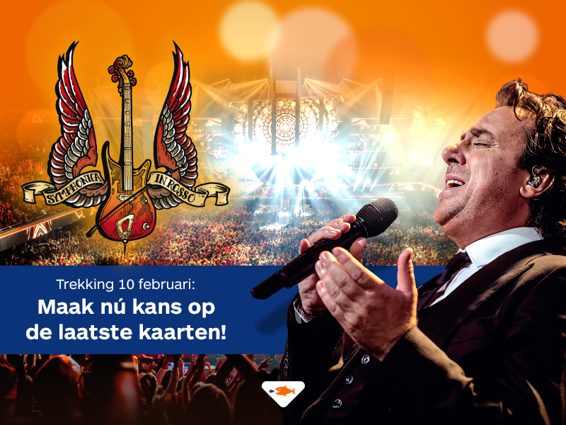 10 februari maak je kans op 2 van de 1000 luxe kaarten voor de Symphonica in Rosso ‘Gran Finale’ met Marco Borsato.