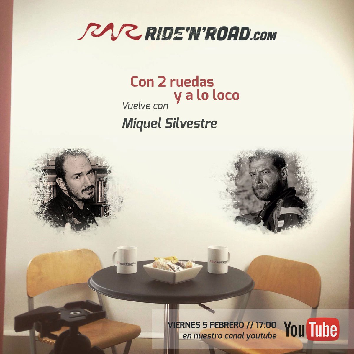 #FF Ya está todo preparado para recibir y entrevistar a <a href="/miquelsilvestre/">Miquel Silvestre</a> ;) en <a href="/ridenroad/">RidenRoad</a>.