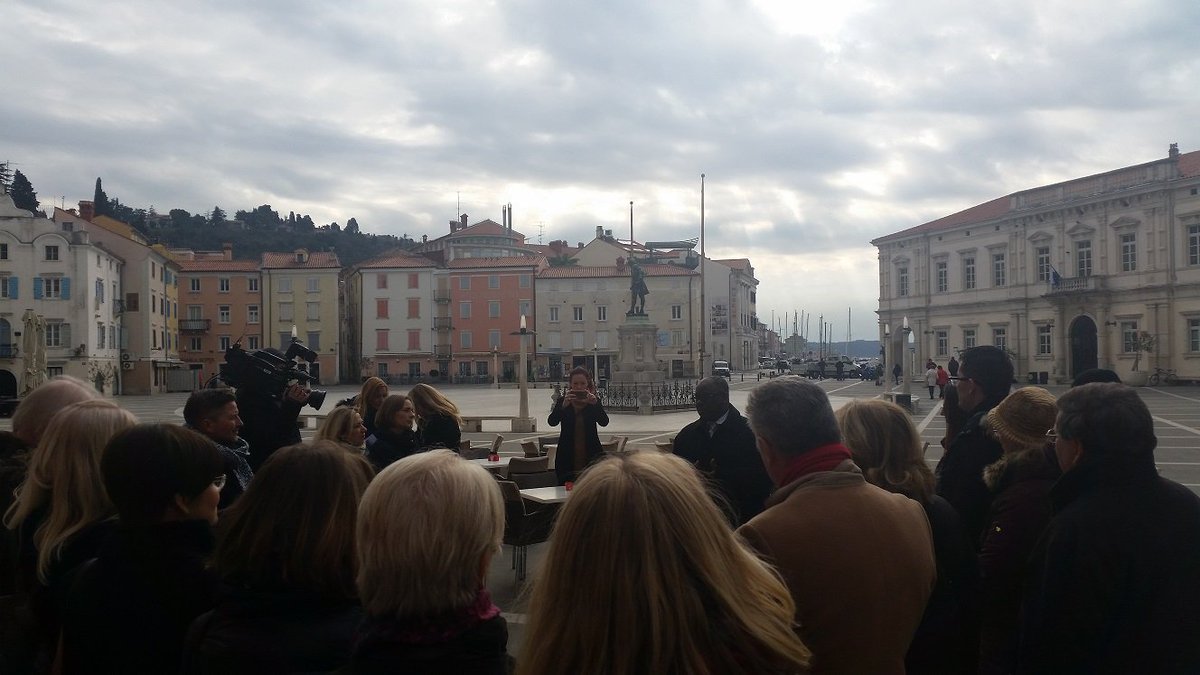 Portoroz_Piran's tweet photo. Discovering the authenticity and welcome from the major in #Piran #APinchOfTheMediterranean #Bleasure #conventa2016 https://t.co/MKYh2VHKGK