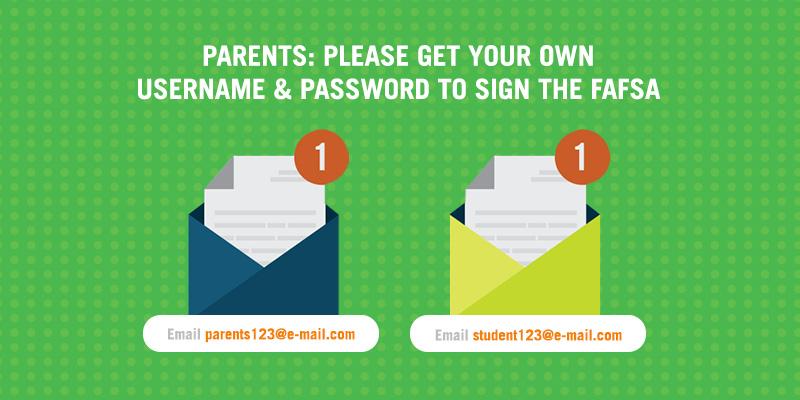 PARENTS: Please get your username &amp; password (FSA ID) ASAP. It’s now required for the FAFSA. 1.usa.gov/1SBnlF5
