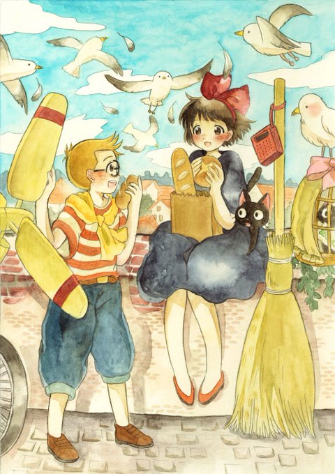 魔女の宅急便のtwitterイラスト検索結果 古い順