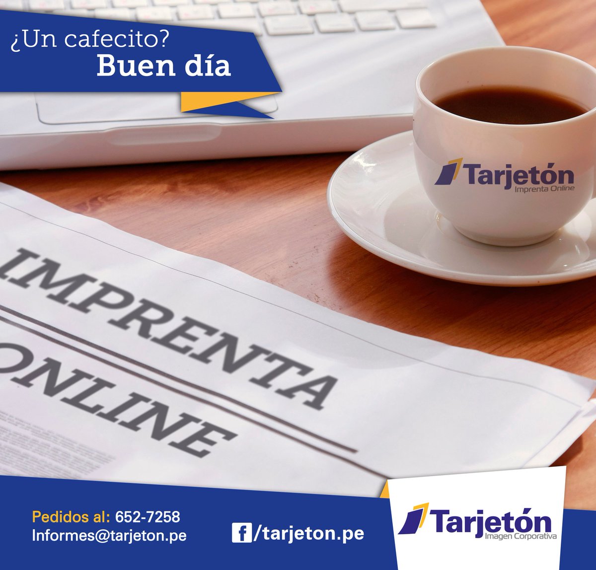 tarjetonpe's tweet photo. ¿Un #Cafe? 
Disfrútalo para continuar el día! Más #éxito #Marketing #Publicidad. https://t.co/EWo6RjjbLN