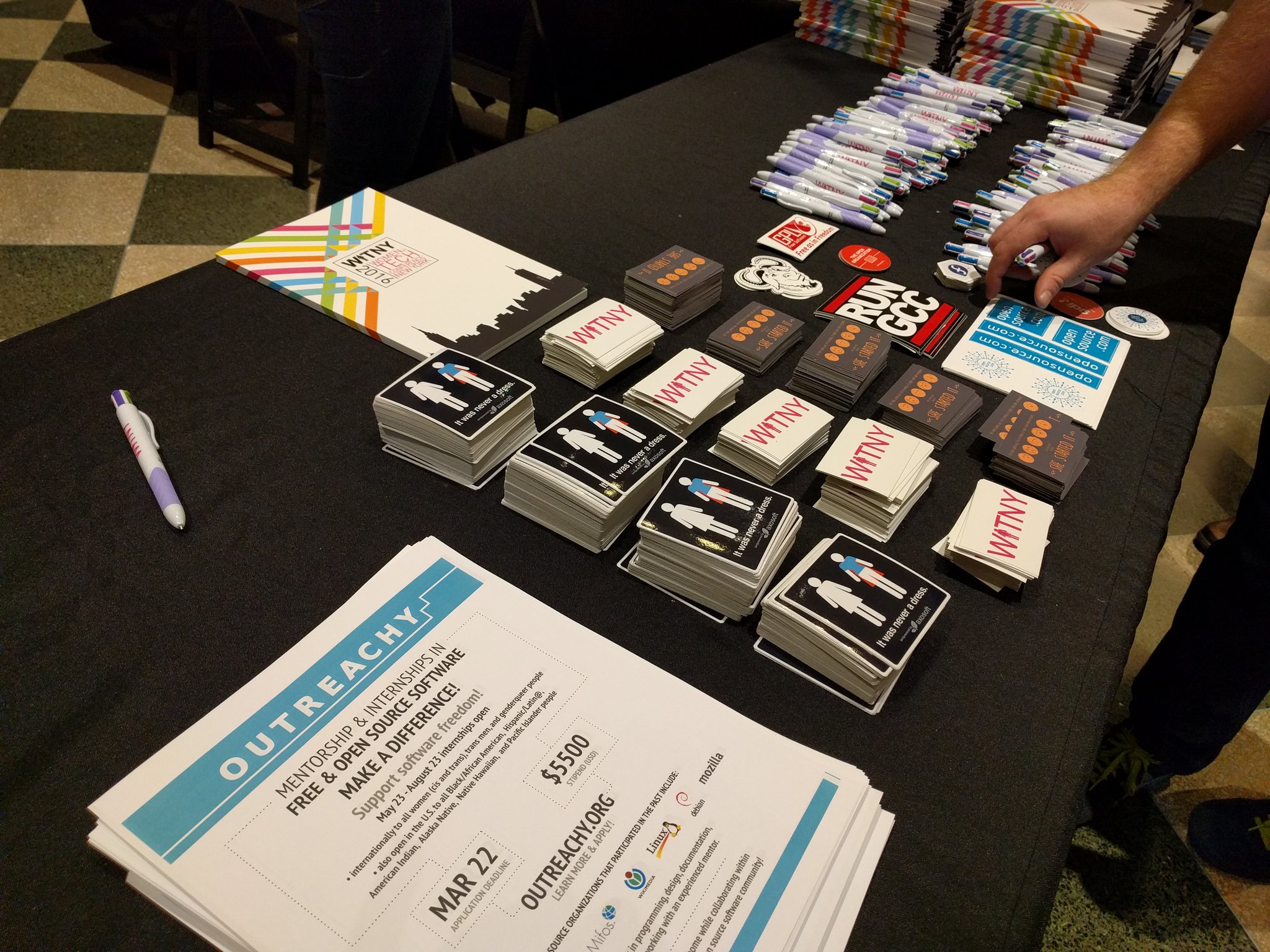 WiTNY: Stickers, brochures, and more swag!