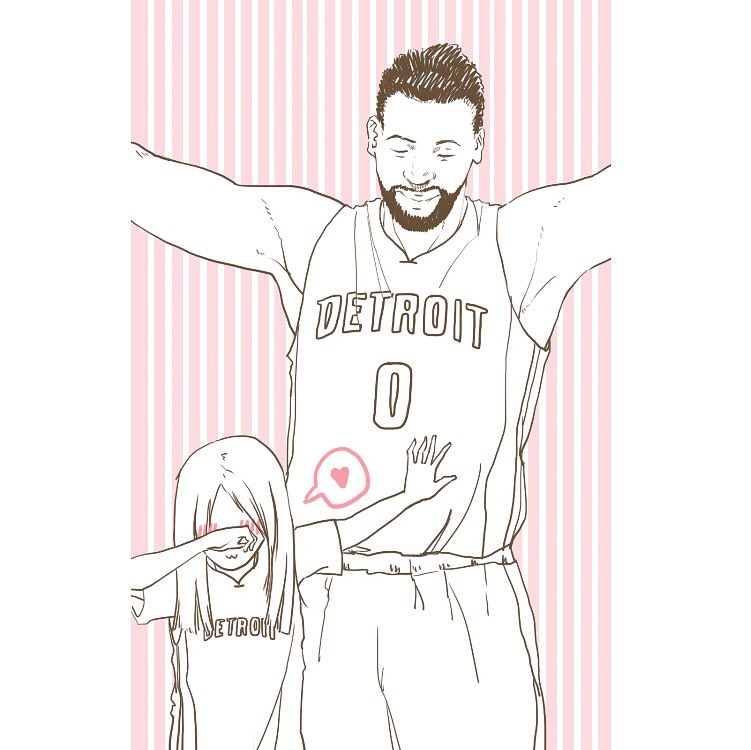 autumnbei1205's tweet image. #detroitpistons #FANsLOVE "KJ! STOP! Leave my Dre alone! Let me do this!"😂☺ @AndreDrummondd