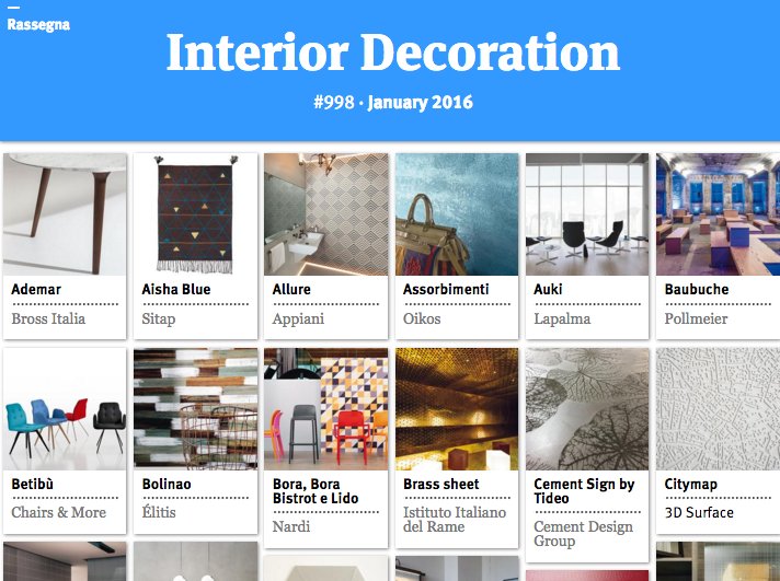 DomusWeb's tweet photo. Interior Decoration. The selection of products published on Domus last issue
#domus998
https://t.co/A9NI6EvZgq https://t.co/W6ueCz8BgX