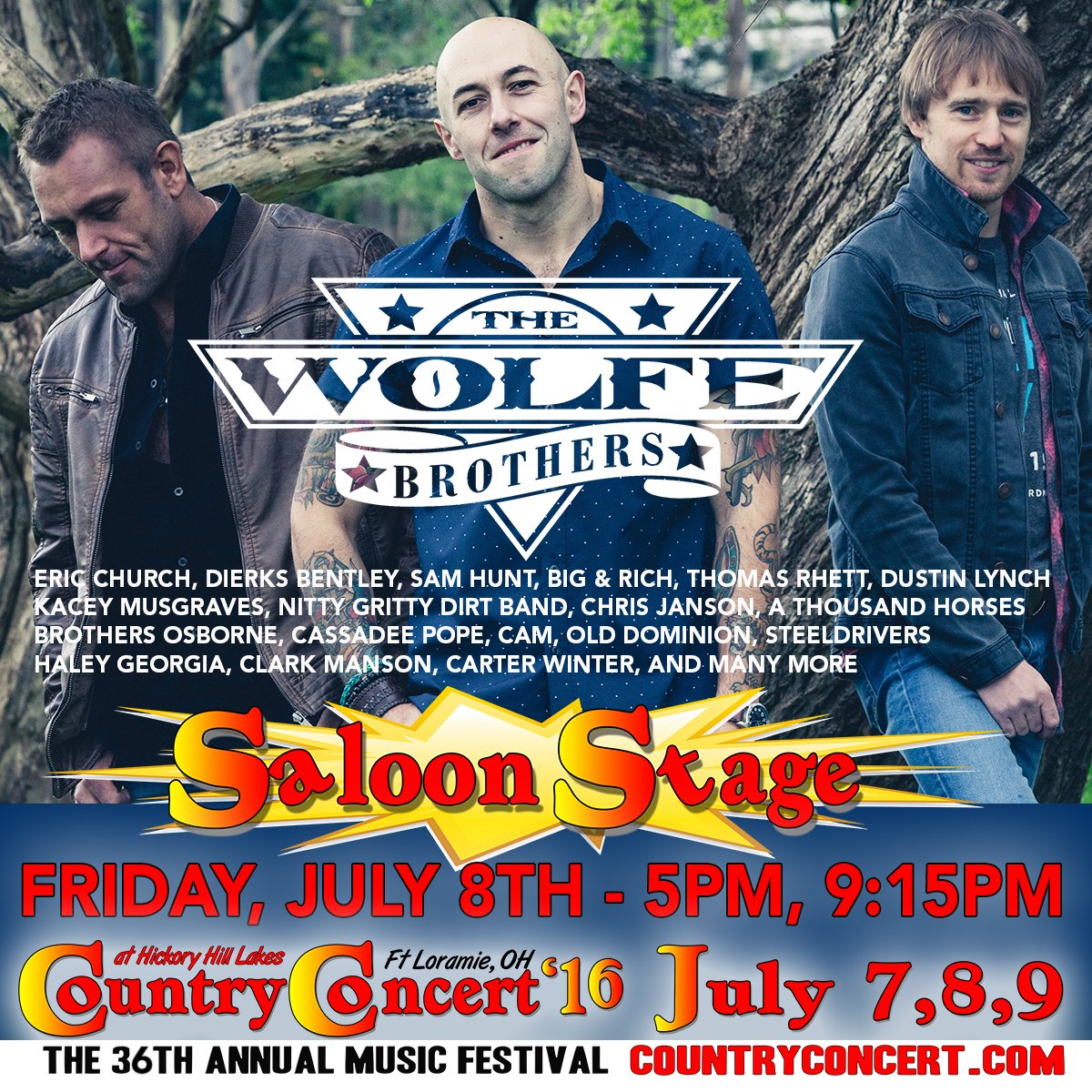 countryconcert's tweet photo. Aussie country rockers @Wolfe_Brothers, runners up on Australia's Got Talent, will rock Saloon #CountryConcert16 https://t.co/Kf4Ol9rqZK