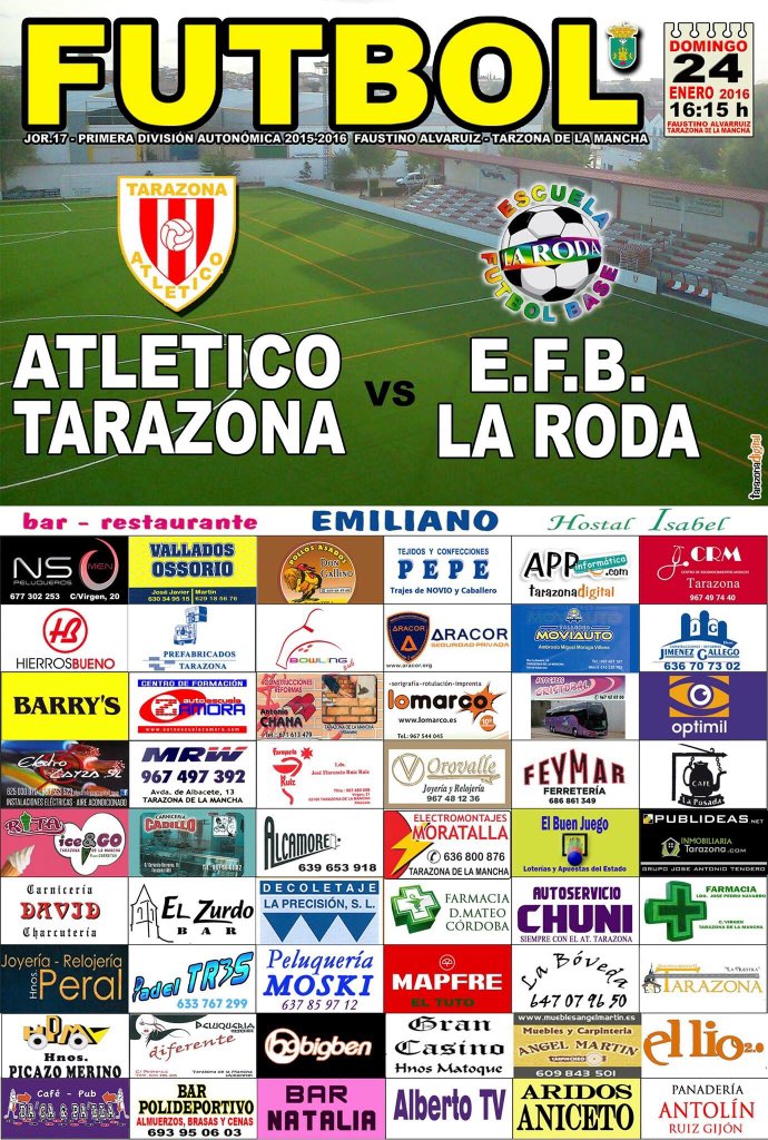 ESTE DOMINGO EL ATLETI VUELVE A JUGAR EN CASA, ESTA SEMANA FRENTE A UN RIVAL DIRECTO <a href="/EFBLaRoda/">EFB La Roda</a> A LAS 16:30 HORAS