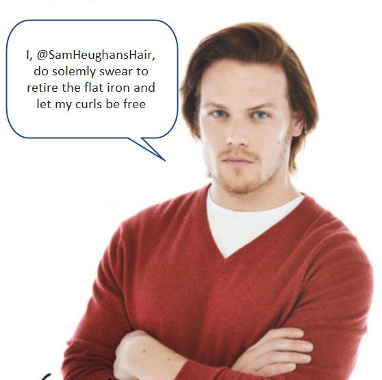 SamHeughansHair's tweet image. FBF to a straight haired lad.  #PleaseNotAgain We love curlz!  RT if you agree  #CurlsRule