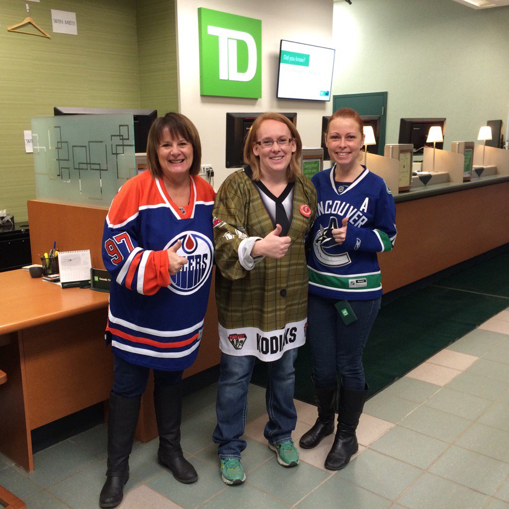 Jersey day at the TD Camrose br @BrianGervais_TD <a href="/elliss5/">X sex porn 🍌🍌</a> <a href="/DaniAnneChap/">Danielle Chapman</a> #htww1 @HeatherWagnerTD